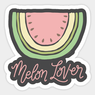 Watermelon Melon Lover Boho Minimal Watermelon Slice Art Sticker